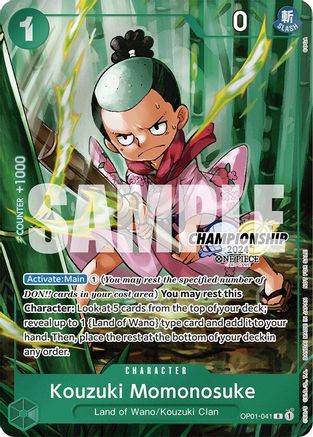 Kouzuki Momonosuke (CS 2024 Celebration Pack) (OP01-041) - One Piece Promotion Cards Foil | Grognard Games