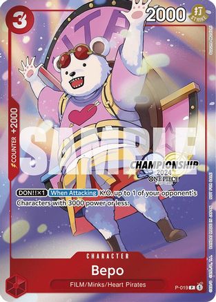 Bepo (CS 2024 Celebration Pack) (P-019) - One Piece Promotion Cards Foil | Grognard Games