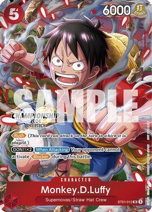 Monkey.D.Luffy (CS 2024 Celebration Pack) (ST01-012) - One Piece Promotion Cards Foil | Grognard Games