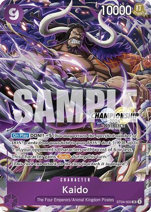 Kaido (CS 2024 Celebration Pack) (ST04-003) - One Piece Promotion Cards Foil | Grognard Games
