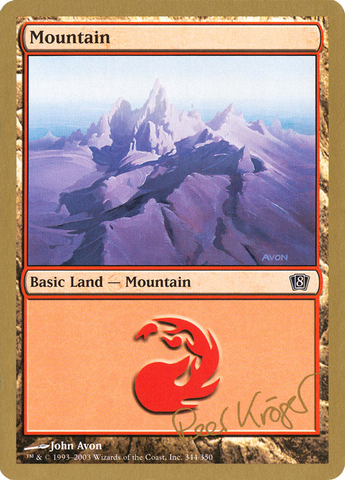 Mountain (344) (Peer Kroger) [World Championship Decks 2003] | Grognard Games