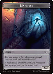 Shard // Manifest Double-Sided Token [Duskmourn: House of Horror Tokens] | Grognard Games
