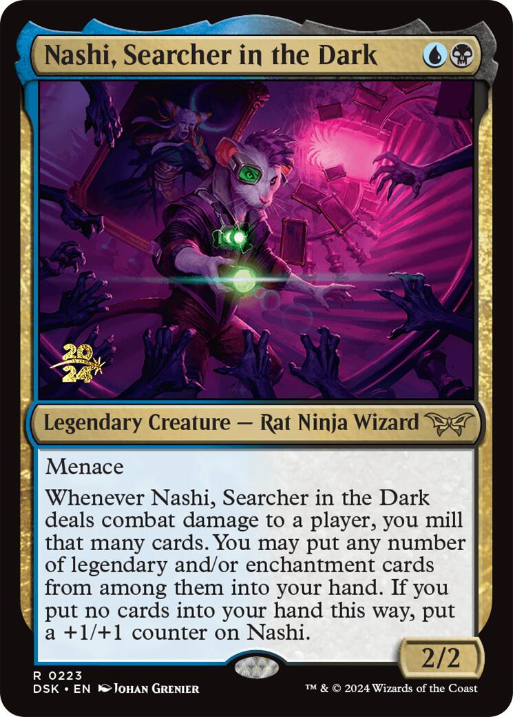 Nashi, Searcher in the Dark [Duskmourn: House of Horror Prerelease Promos] | Grognard Games