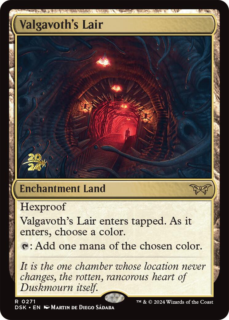 Valgavoth's Lair [Duskmourn: House of Horror Prerelease Promos] | Grognard Games