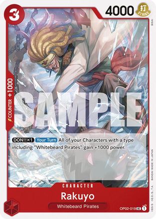 Rakuyo (OP02-019) - Starter Deck 15: RED Edward.Newgate | Grognard Games