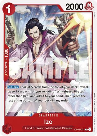 Izo (OP03-003) - Starter Deck 15: RED Edward.Newgate | Grognard Games