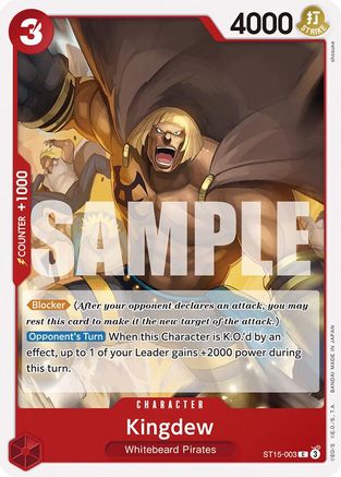 Kingdew (ST15-003) - Starter Deck 15: RED Edward.Newgate | Grognard Games