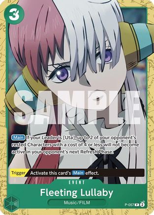 Fleeting Lullaby (P-057) - Starter Deck 16: GREEN Uta | Grognard Games