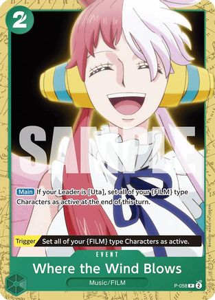 Where the Wind Blows (P-058) - Starter Deck 16: GREEN Uta | Grognard Games