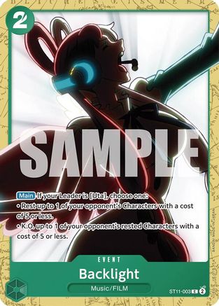 Backlight (ST11-003) - Starter Deck 16: GREEN Uta | Grognard Games
