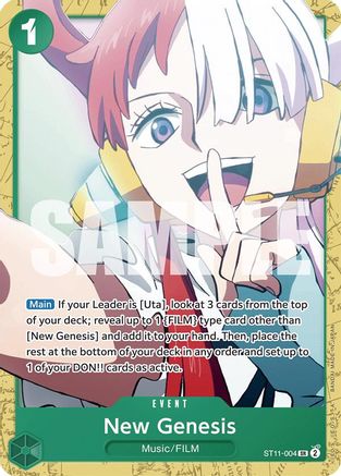 New Genesis (ST11-004) - Starter Deck 16: GREEN Uta | Grognard Games