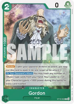 Gordon (ST16-002) - Starter Deck 16: GREEN Uta | Grognard Games