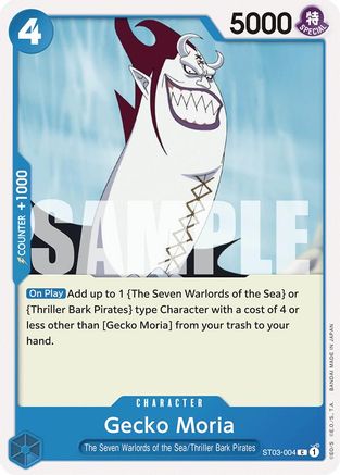 Gecko Moria (ST03-004) (ST03-004) - Starter Deck 17: BLUE Donquixote Doflamingo | Grognard Games