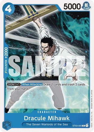 Dracule Mihawk (ST03-005) - Starter Deck 17: BLUE Donquixote Doflamingo | Grognard Games