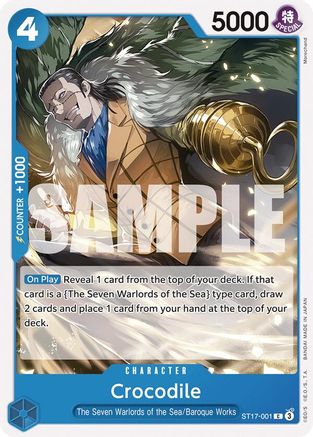 Crocodile (ST17-001) - Starter Deck 17: BLUE Donquixote Doflamingo | Grognard Games