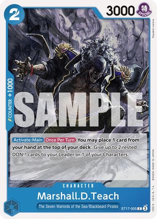 Marshall.D.Teach (ST17-005) - Starter Deck 17: BLUE Donquixote Doflamingo | Grognard Games
