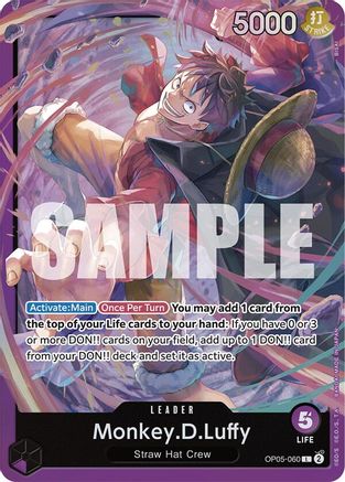 Monkey.D.Luffy (OP05-060) (OP05-060) - Starter Deck 18: PURPLE Monkey.D.Luffy | Grognard Games