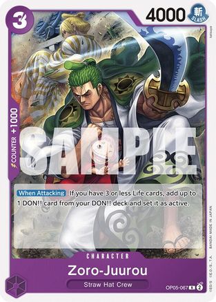 Zoro-Juurou (OP05-067) (OP05-067) - Starter Deck 18: PURPLE Monkey.D.Luffy | Grognard Games