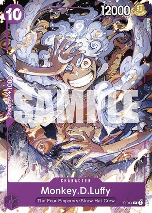 Monkey.D.Luffy (P-041) (P-041) - Starter Deck 18: PURPLE Monkey.D.Luffy | Grognard Games
