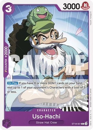 Uso-Hachi (ST18-001) (ST18-001) - Starter Deck 18: PURPLE Monkey.D.Luffy | Grognard Games