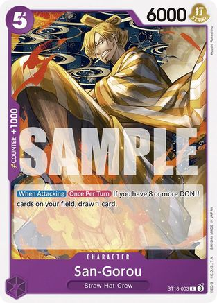 San-Gorou (ST18-003) - Starter Deck 18: PURPLE Monkey.D.Luffy | Grognard Games