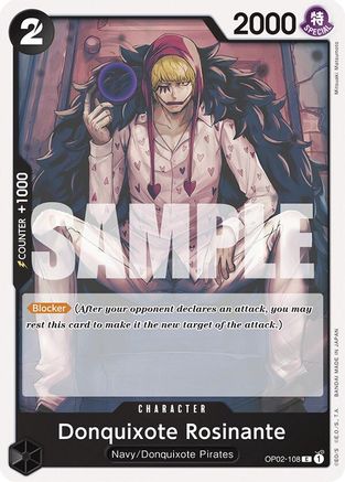Donquixote Rosinante (OP02-108) - Starter Deck 19: BLACK Smoker | Grognard Games