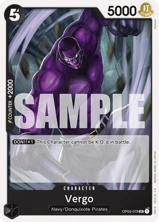 Vergo (OP03-079) - Starter Deck 19: BLACK Smoker | Grognard Games