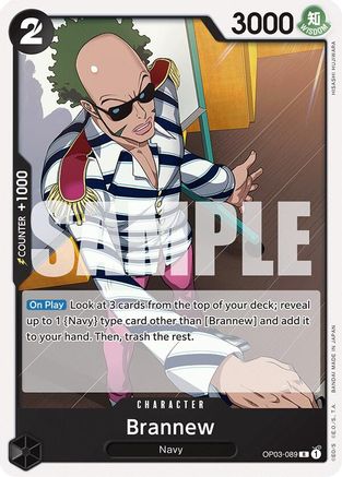 Brannew (OP03-089) - Starter Deck 19: BLACK Smoker | Grognard Games