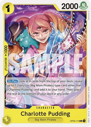 Charlotte Pudding (OP03-112) (OP03-112) - Starter Deck 20: YELLOW Charlotte Katakuri | Grognard Games