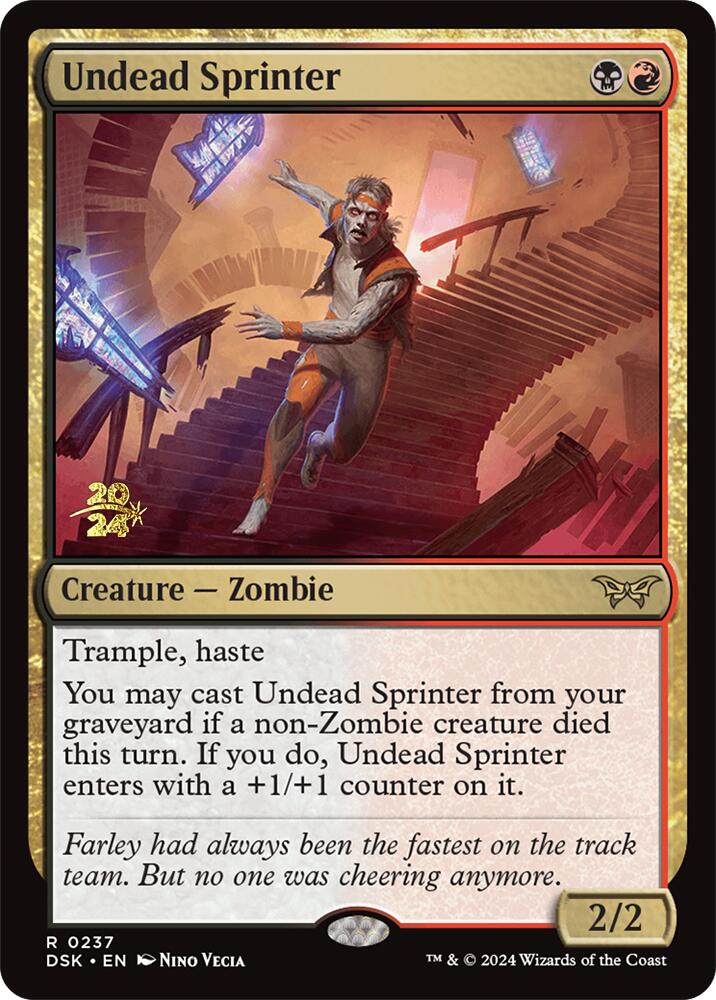 Undead Sprinter [Duskmourn: House of Horror Prerelease Promos] | Grognard Games