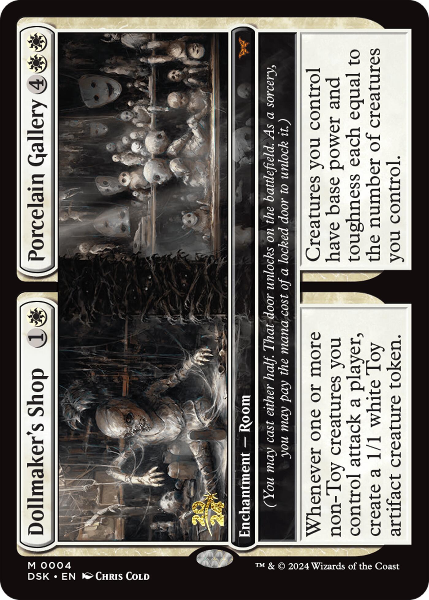 Dollmaker's Shop // Porcelain Gallery [Duskmourn: House of Horror Prerelease Cards] | Grognard Games