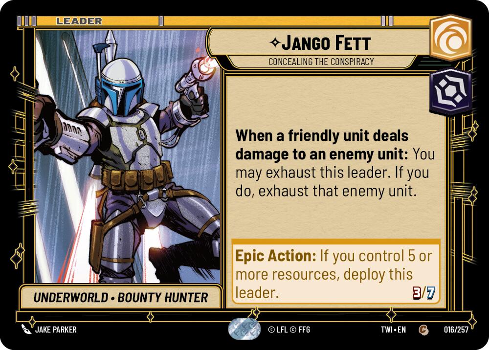 Jango Fett - Concealing the Conspiracy (016/257) [Twilight of the Republic] | Grognard Games