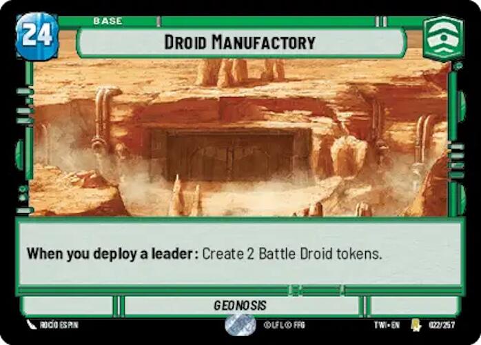 Droid Manufactory (022/257) [Twilight of the Republic] | Grognard Games
