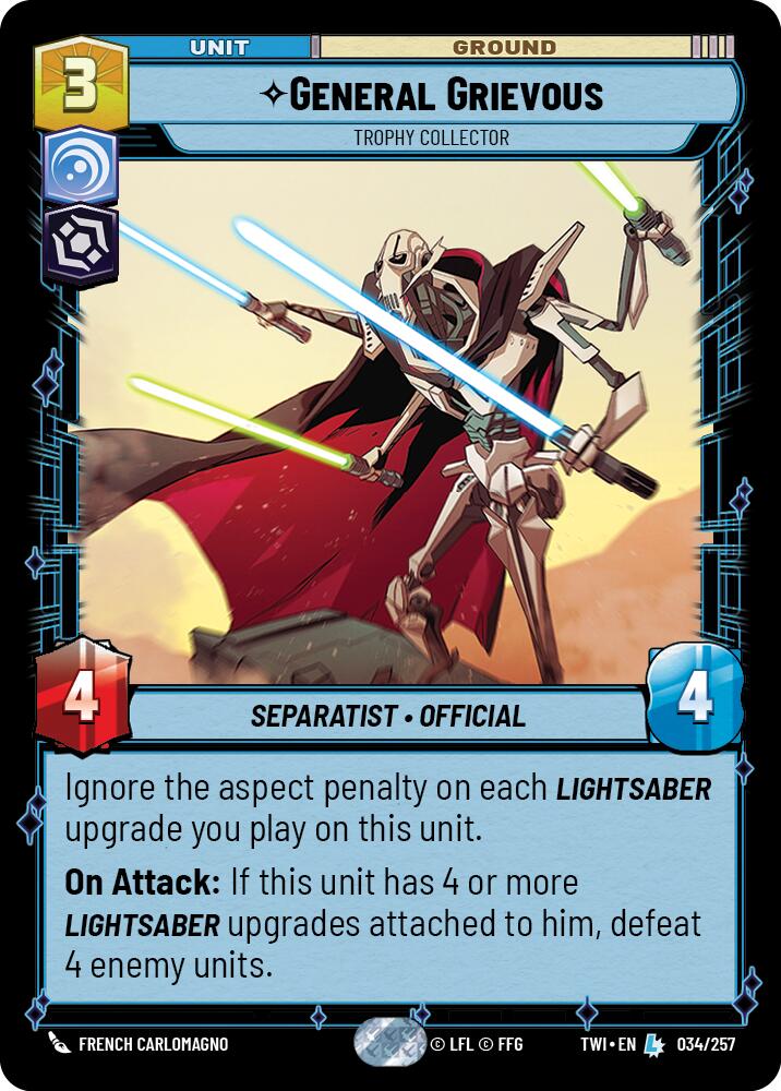 General Grievous - Trophy Collector (034/257) [Twilight of the Republic] | Grognard Games