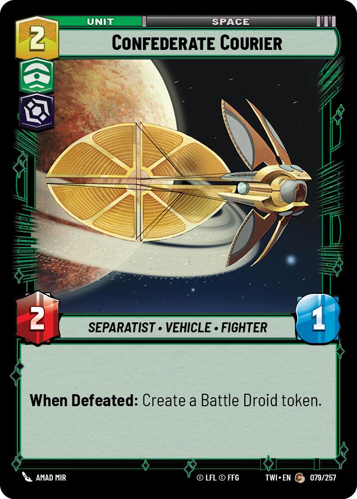 Confederate Courier (079/257) [Twilight of the Republic] | Grognard Games