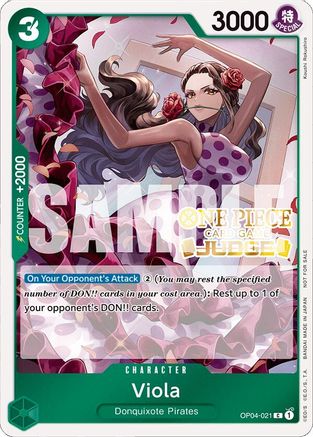 Viola (Judge Pack Vol. 4) (OP04-021) - One Piece Promotion Cards Foil | Grognard Games