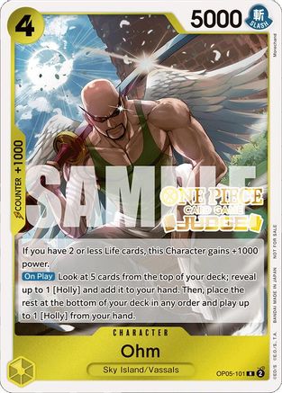 Ohm (Judge Pack Vol. 4) (OP05-101) - One Piece Promotion Cards Foil | Grognard Games