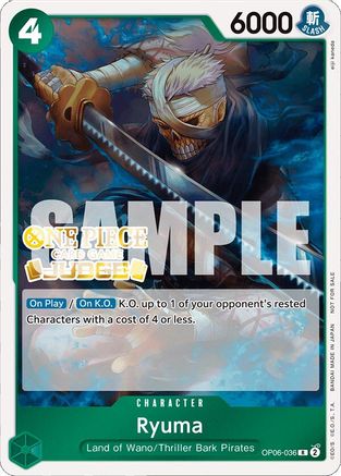 Ryuma (Judge Pack Vol. 4) (OP06-036) - One Piece Promotion Cards Foil | Grognard Games