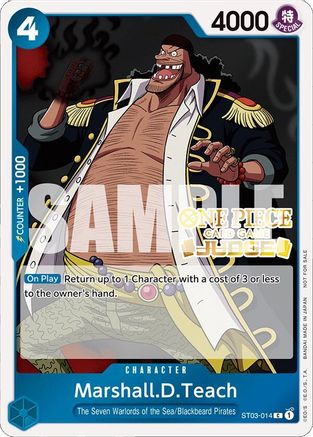 Marshall.D.Teach (Judge Pack Vol. 4) (ST03-014) - One Piece Promotion Cards Foil | Grognard Games