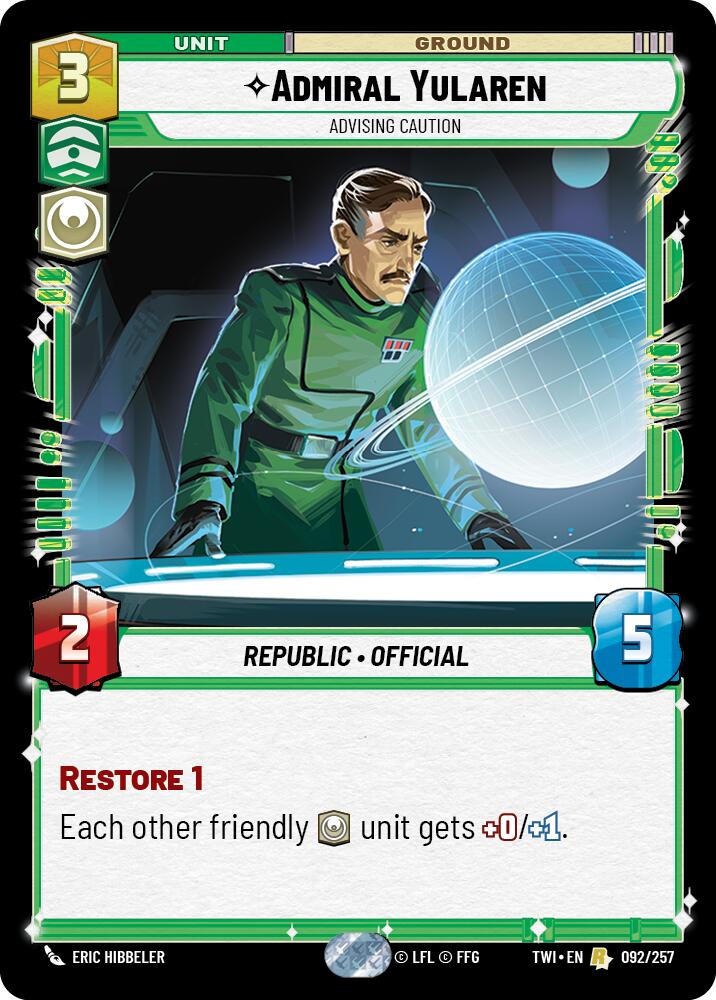 Admiral Yularen (092/257) [Twilight of the Republic] | Grognard Games