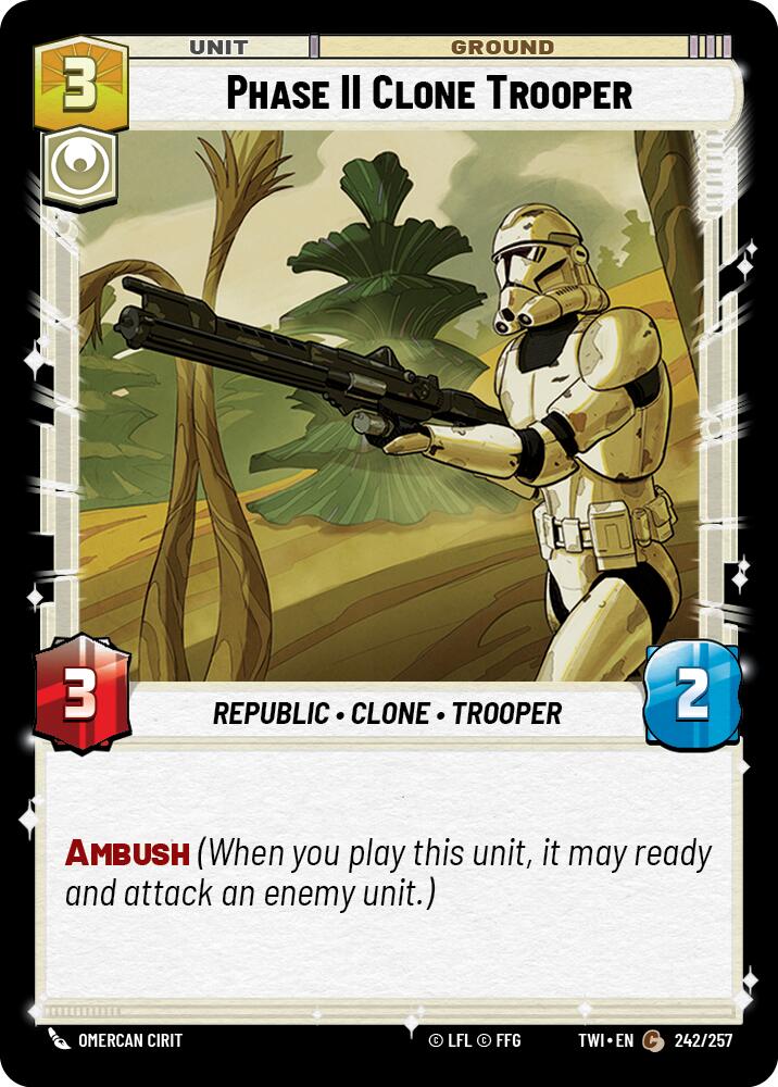 Phase II Clone Trooper (242/257) [Twilight of the Republic] | Grognard Games