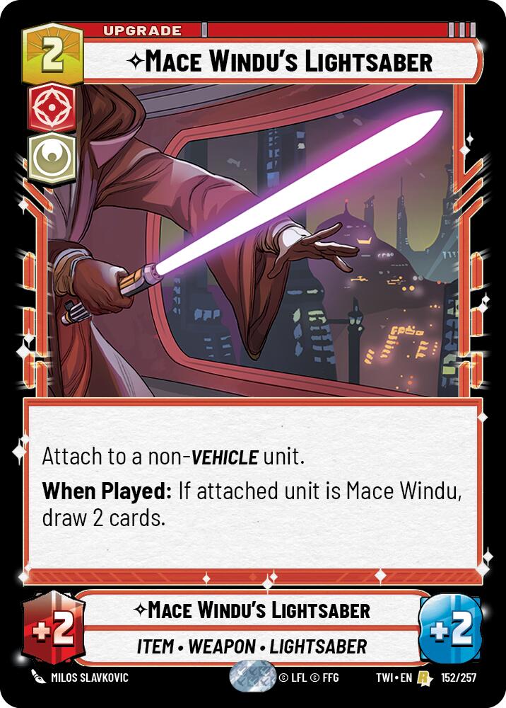 Mace Windu's Lightsaber (152/257) [Twilight of the Republic] | Grognard Games