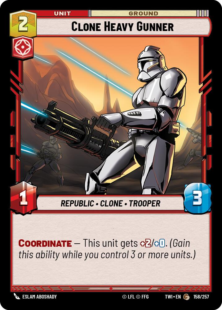 Clone Heavy Gunner (158/257) [Twilight of the Republic] | Grognard Games