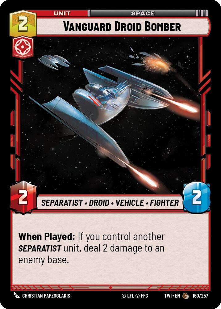 Vanguard Droid Bomber (160/257) [Twilight of the Republic] | Grognard Games