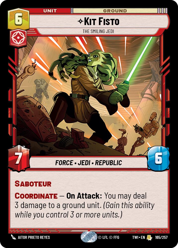 Kit Fisto - The Smiling Jedi (165/257) [Twilight of the Republic] | Grognard Games