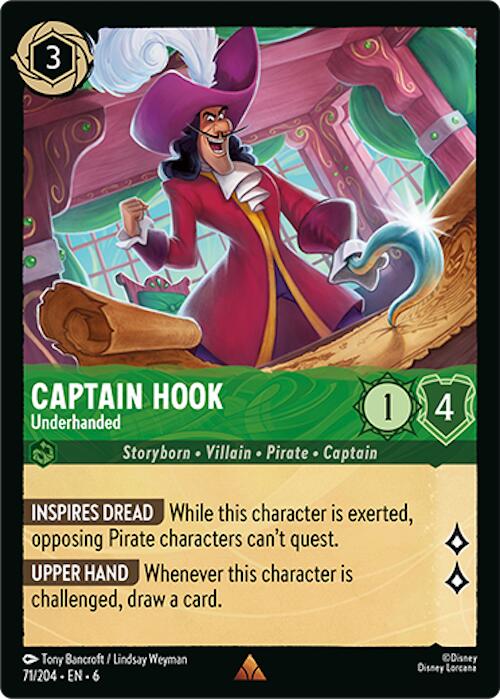 Captain Hook - Underhanded (71/204) [Azurite Sea] | Grognard Games