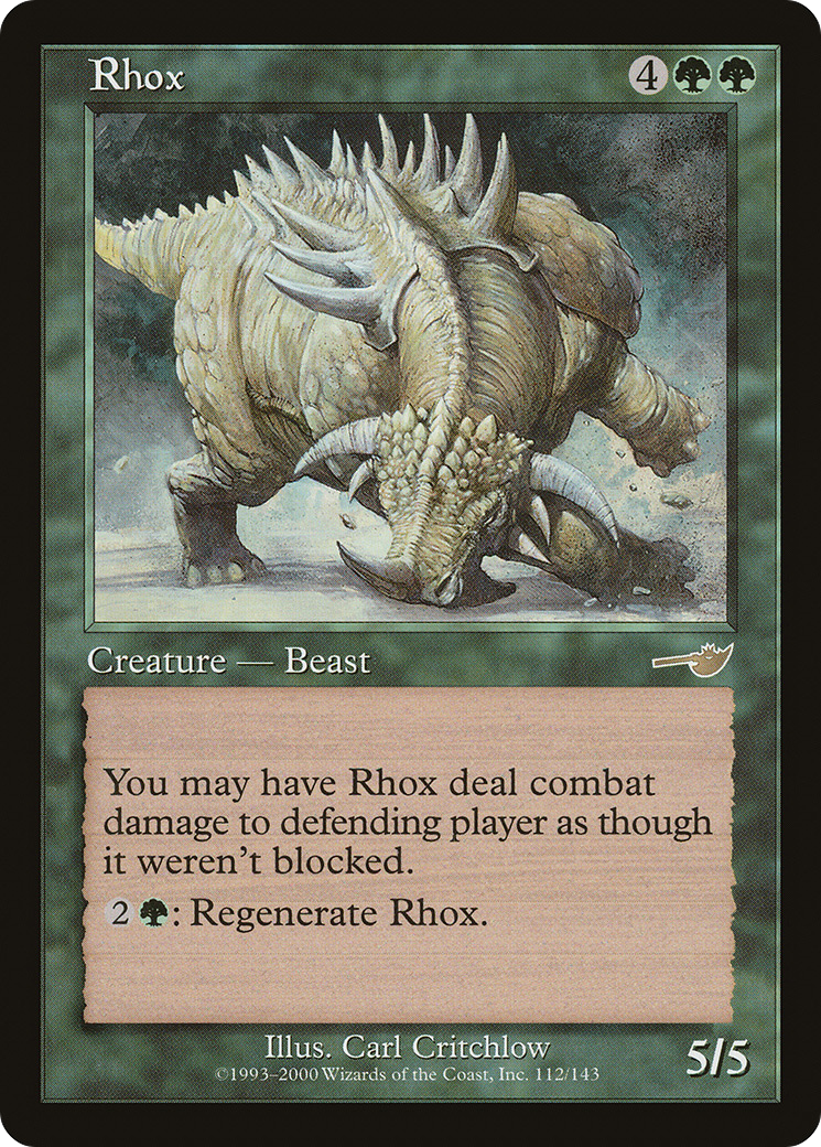 Rhox (NMS-112) - Nemesis Foil | Grognard Games