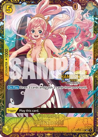 Shirahoshi (October Championship 2024 Online Regional) (OP03-116) - One Piece Promotion Cards Foil | Grognard Games