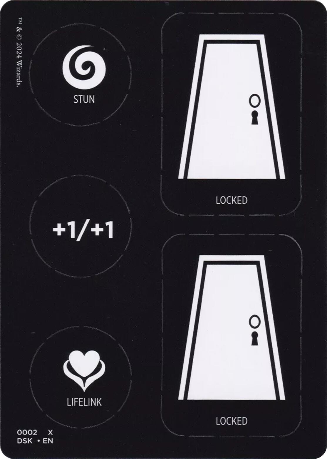 Punch Card Token (1 // 2) [Duskmourn: House of Horror Tokens] | Grognard Games