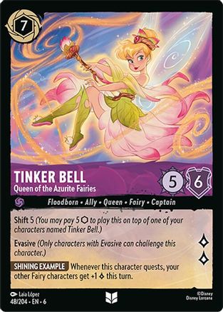 Tinker Bell - Queen of the Azurite Fairies (48/204) [Azurite Sea] | Grognard Games